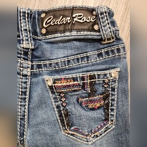 Cedar Rose Kids Bootcut Jeans , Size 4